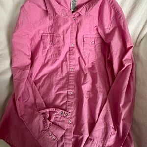 Wrangler Women’s Pink Button Down Shirt